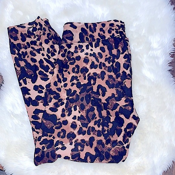 🐆Calvin Klein Performance Stylish Leopard Print Activewear 7/8 Length Leggings - Picture 3 of 16